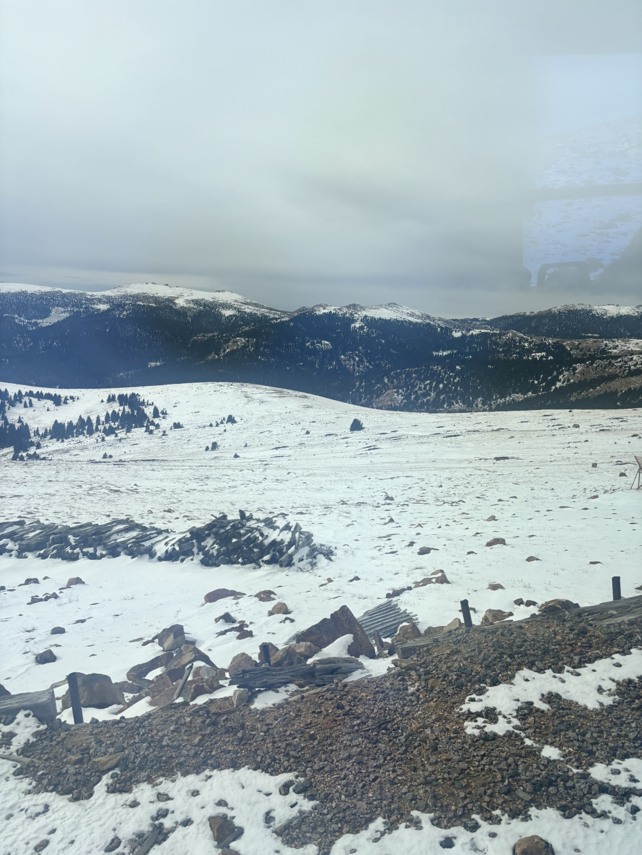 Standing at 4300 meters, the view of Pikes Peak.