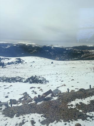 Standing at 4300 meters, the view of Pikes Peak.