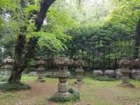 a memorial with beautiful mausoleums