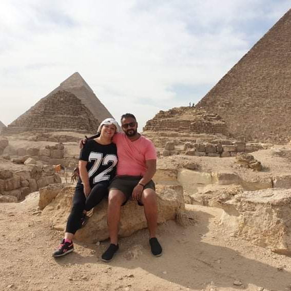 Honeymoon at the pyramids 🤵🏽‍♂️👰🏼‍♀️❤️
