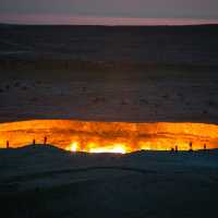 🌅☄️  Darvaza Gas Crater - Door to Hell