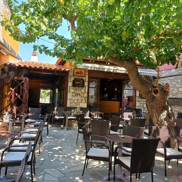 A Charming Cobbled Town in Greece