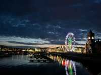 cardiff bay in evening
