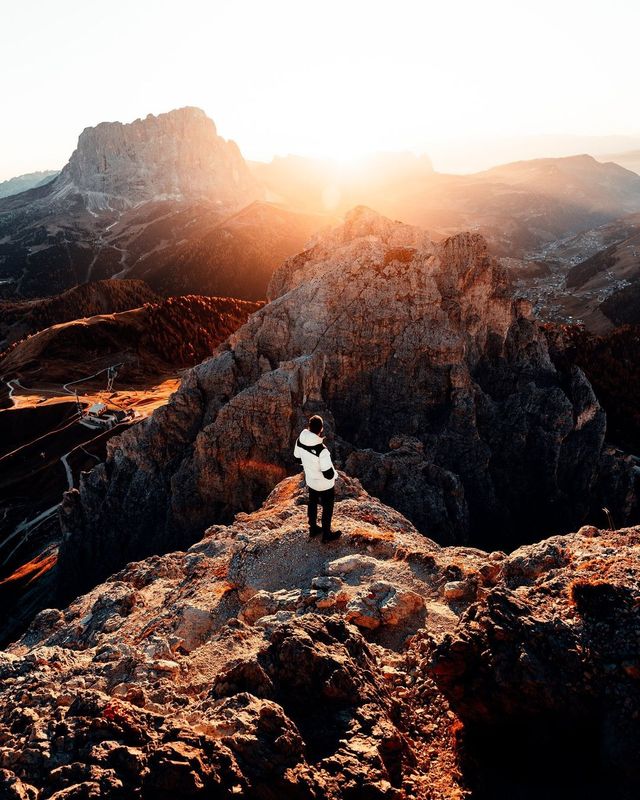 Last Lights of an Epic Hike: Conquer Gardena Pass in the Dolomites