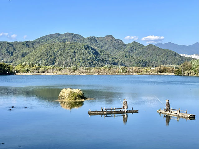 水天一色，恬靜安祥～和順古鎮野鴨湖