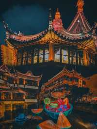 夜遊豫園，不錯的拍照打卡點