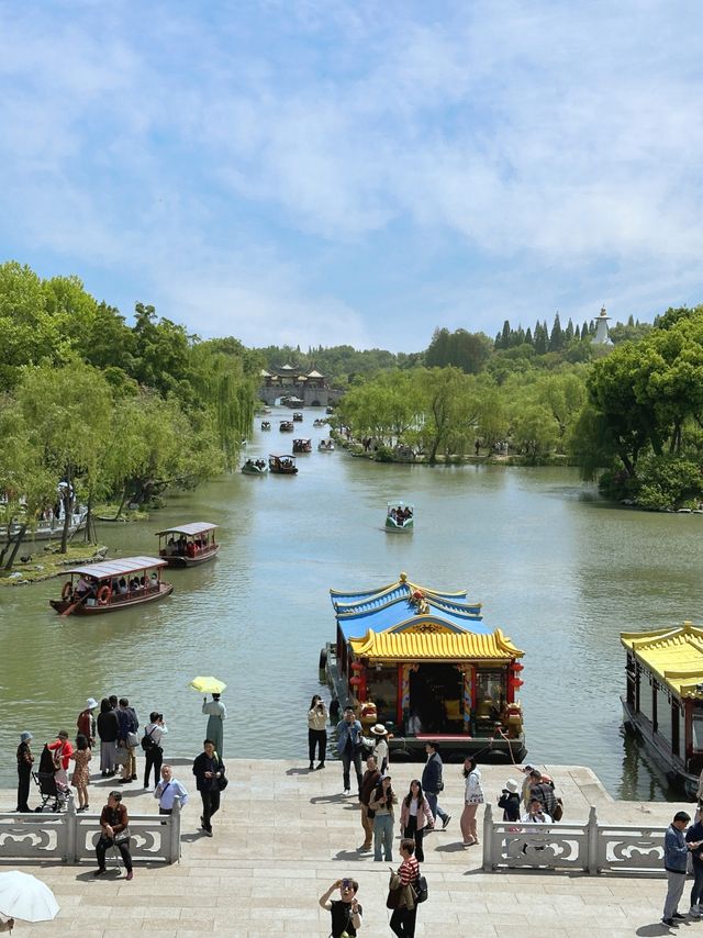 揚州瘦西湖：好似在山水畫長卷中遨遊，一路風景如夢如幻！