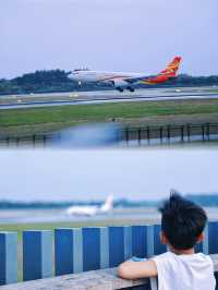 成都新地標，與飛機合影看飛機最近的地方