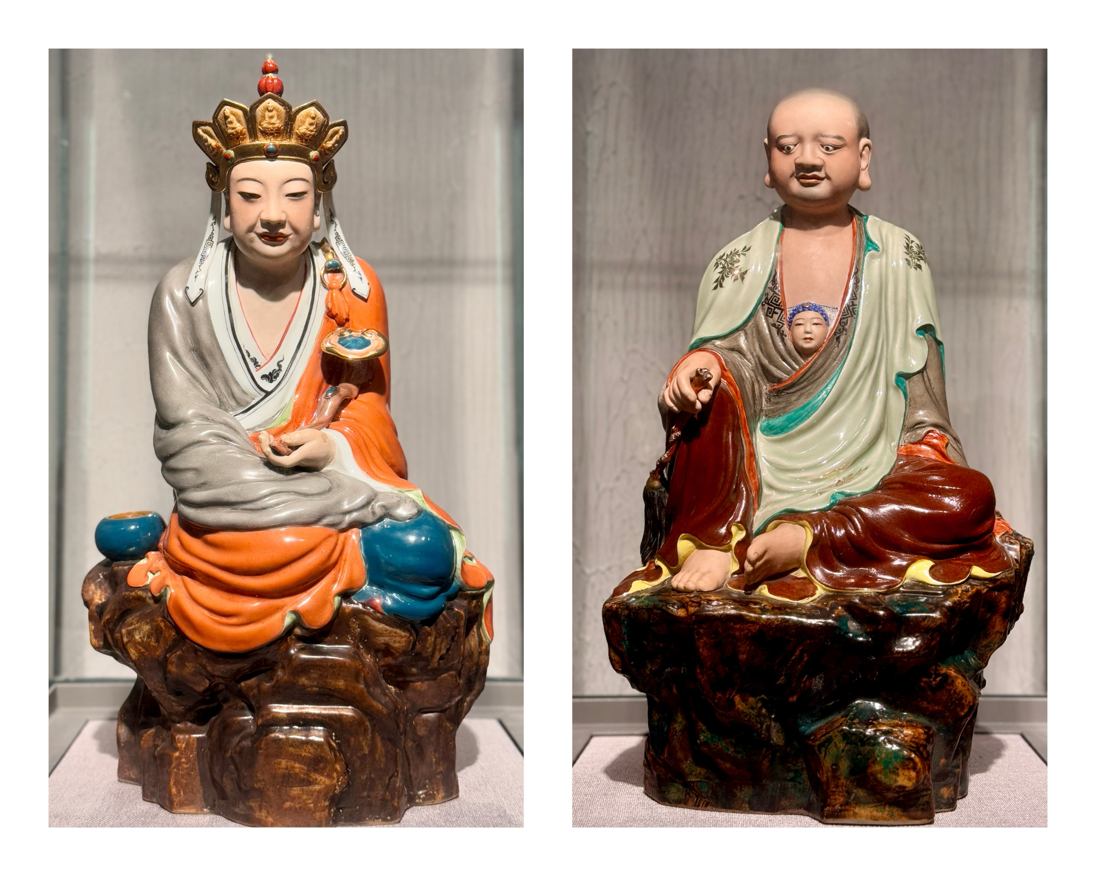 釉下加彩十八羅漢｜Trip.com 景德鎮