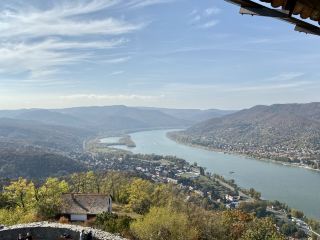 Overlooking the Danube River from the Visegrád Castle
