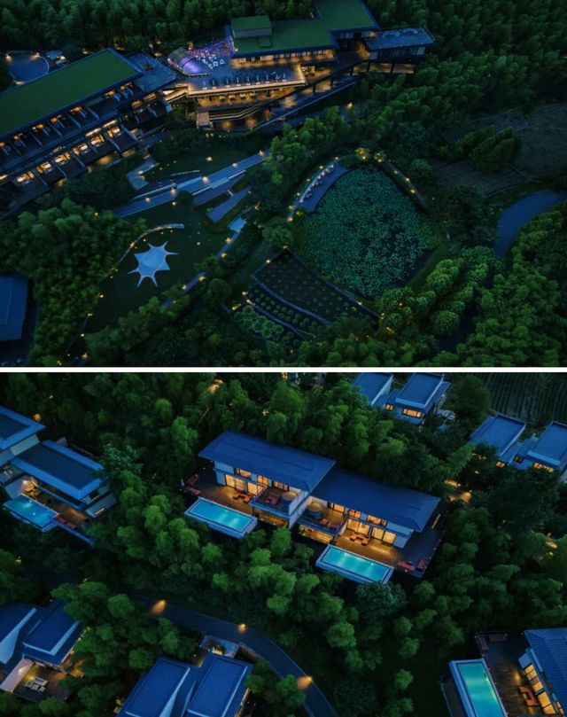 湖州·慧心谷承包整片茶山的全景別墅酒店