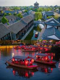 邂逅台兒莊古城，情迷湖光月色觀景客棧