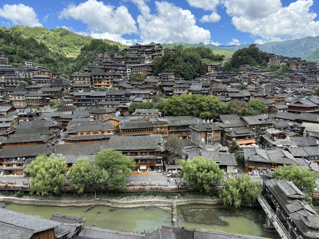 Blue Skies over Xijiang Qianhu Miao Village Blue Skies over Xijiang Qianhu Miao Village