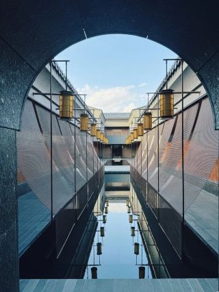 The hotel is located opposite the ancient city wall, showcasing Eastern beauty
