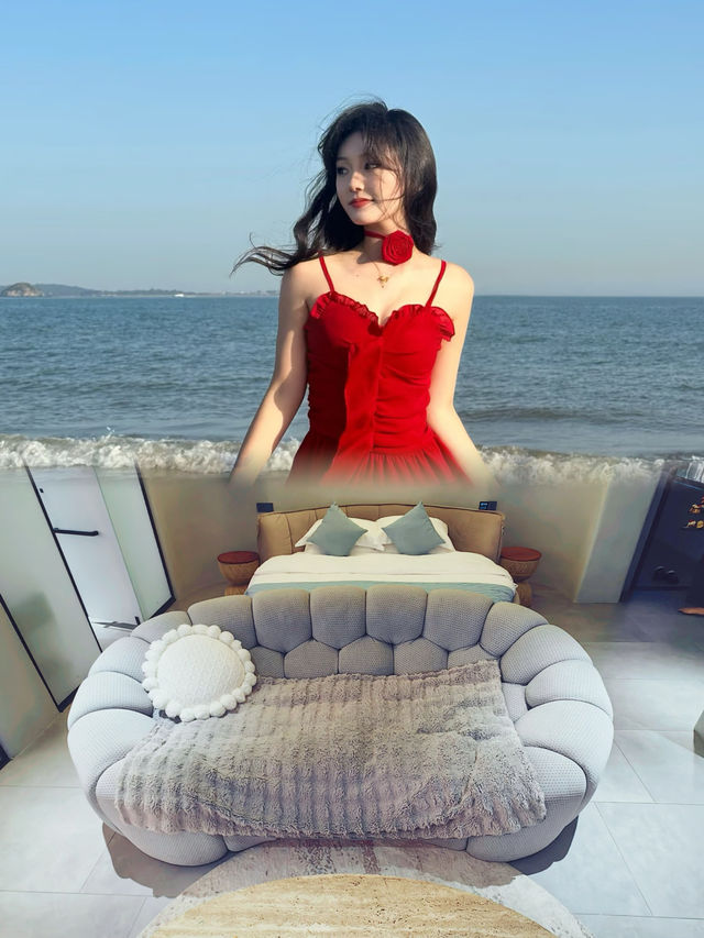 枕著海風入眠這家三亞海景民宿真的太治癒了！  剛在三亞天涯鎮發現了這家寶藏民宿，管家服務簡直讓我