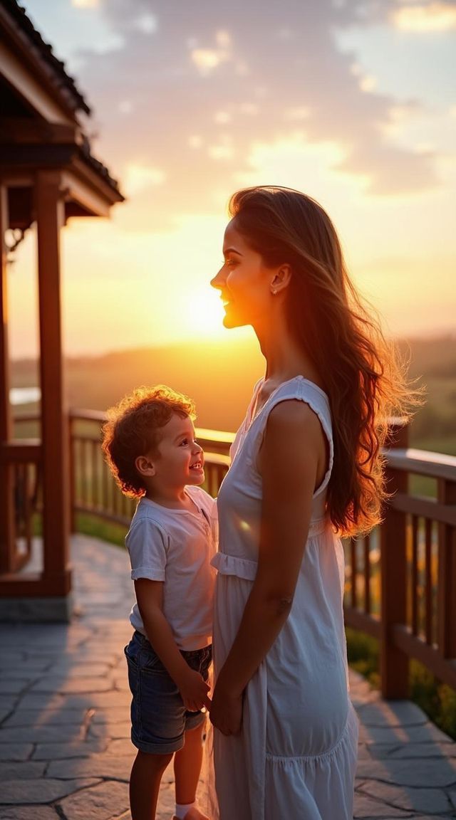 俯瞰城市絕美日落