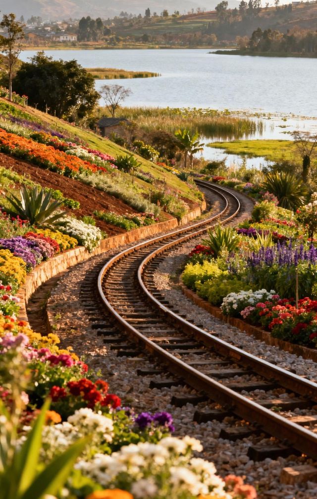 雲南蒸氣火車花叢秘境 雲南蒸氣火車花叢秘境