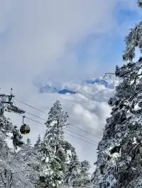西嶺雪山下雪實況！1日遊成都往返才花68