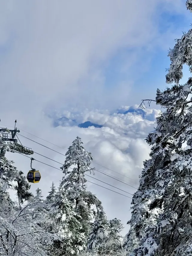 西嶺雪山下雪實況！1日遊成都往返才花68