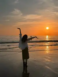 裸辭旅行第二站|被北海的晚霞狠狠治癒