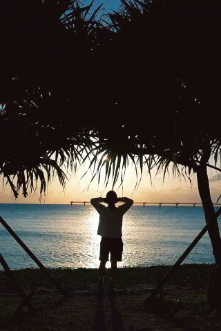 I really didn't expect to capture the sunset of my dreams in Okinawa! 