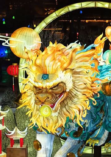 菏澤鄆城水滸好漢城亮燈