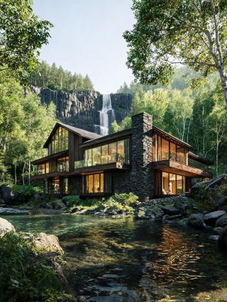Nestled in the cloud canyon, resting by the volcanic stone waterfall, the beauty leaves you speechless