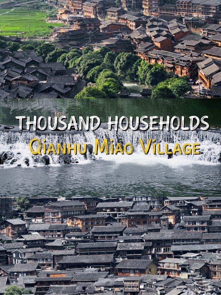 Surrounded by green mountains, the most beautiful Miao village