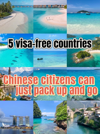 5 visa-free countries, ready to go—just grab your passport and fly! 
