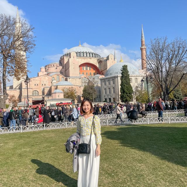 The beautiful architecture of Hagia Sophia