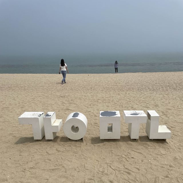 낮과 밤이 예쁜 강문해변