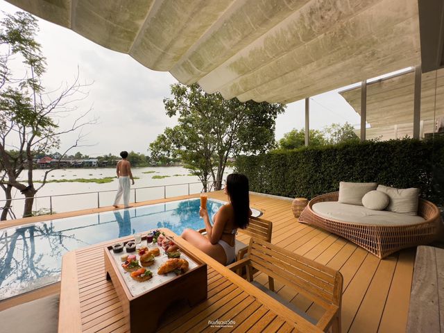 โรงแรมกลางน้ำเจ้าพระยา วิวปัง ห้องสวย🌊