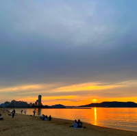 노을맛집 모모치해변 후쿠오카 여행 중 힐링하기 🌅