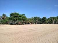 White pristine public beach at Desaru