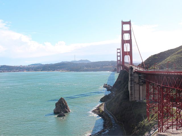 Iconic Golden Gate Bridge in San Francisco