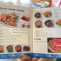 ร้านกุ้งเผา ริมแม่น้ำอยุธยา  