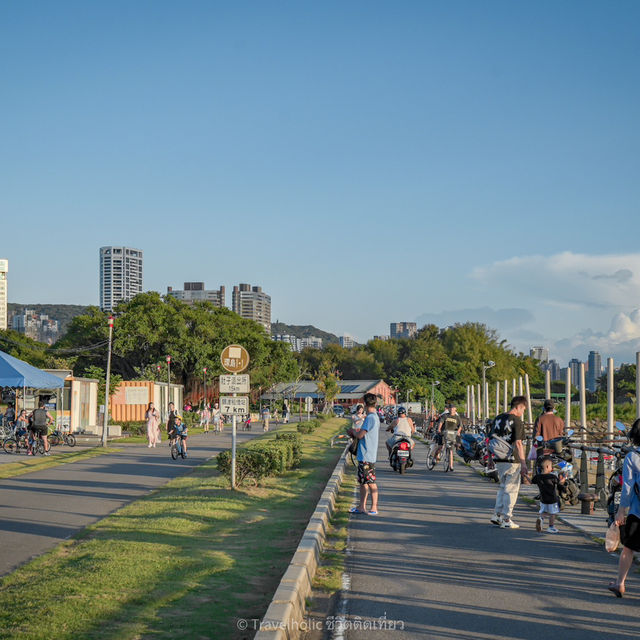 "Tamsui ตั้นสุ่ย"จุดชมวิวพระอาทิตย์ตก ไทเป