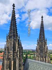 【チェコ／プラハ】プラハ城 聖ヴィート大聖堂の『南塔の展望台』