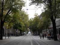 City walk in Zurich Downtown