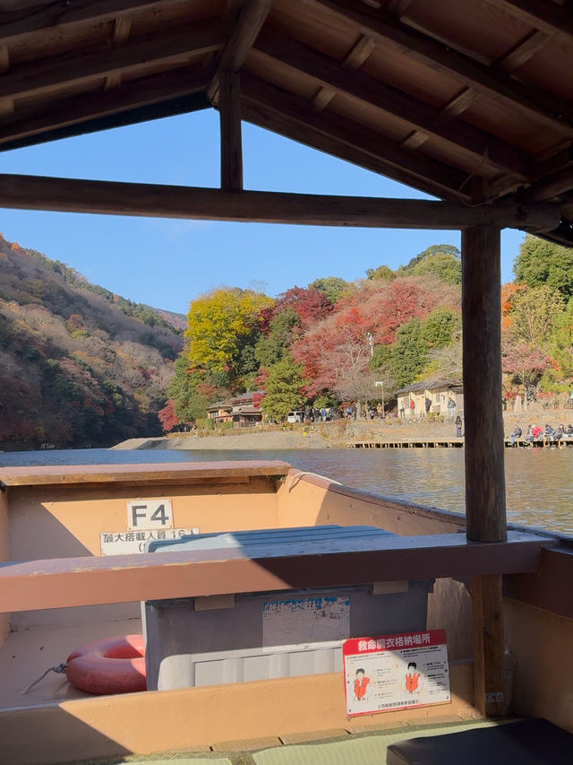 Yakatabune Boat Ride & Oden on a Boat: A Serene Autumn Escape on the Katsura River in Arashimaya