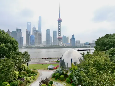 ⭐️ The North Bund ⭐️ Viewing Point for the Oriental Pearl Tower in Shanghai.