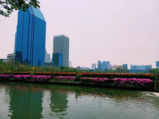 泰國曼谷市中心素坤逸區城市綠洲湖泊公園一日遊行程，親子遊行程，適合打卡拍照📸親子遊