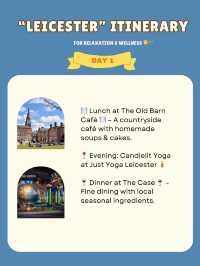 Leicester itinerary 🌺🇬🇧
