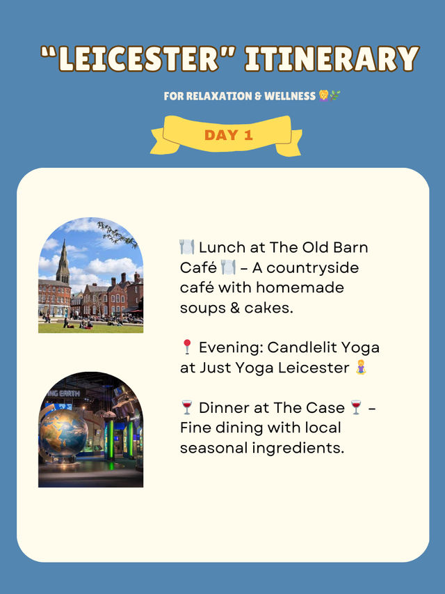 Leicester itinerary 🌺🇬🇧