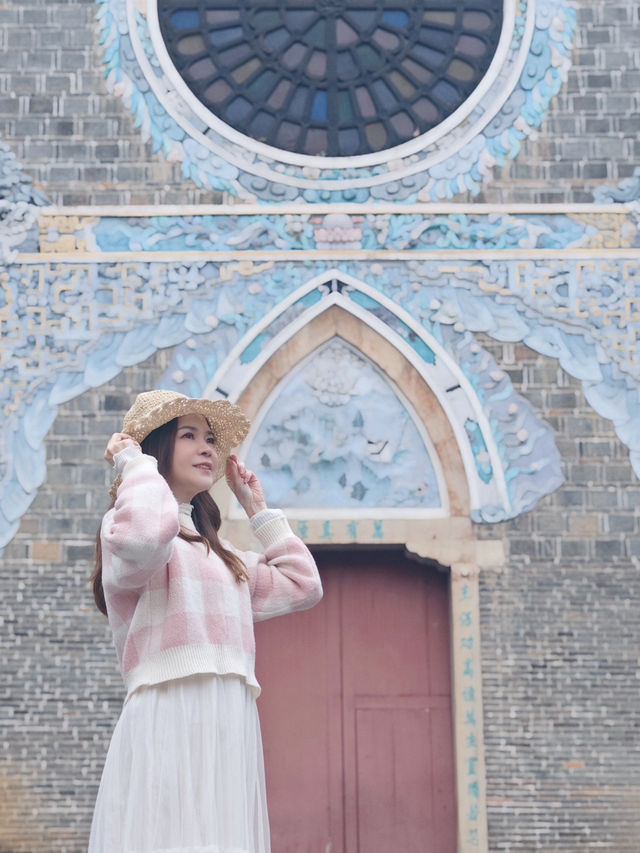 貴陽北天主教堂⛪️，中西合璧之美！