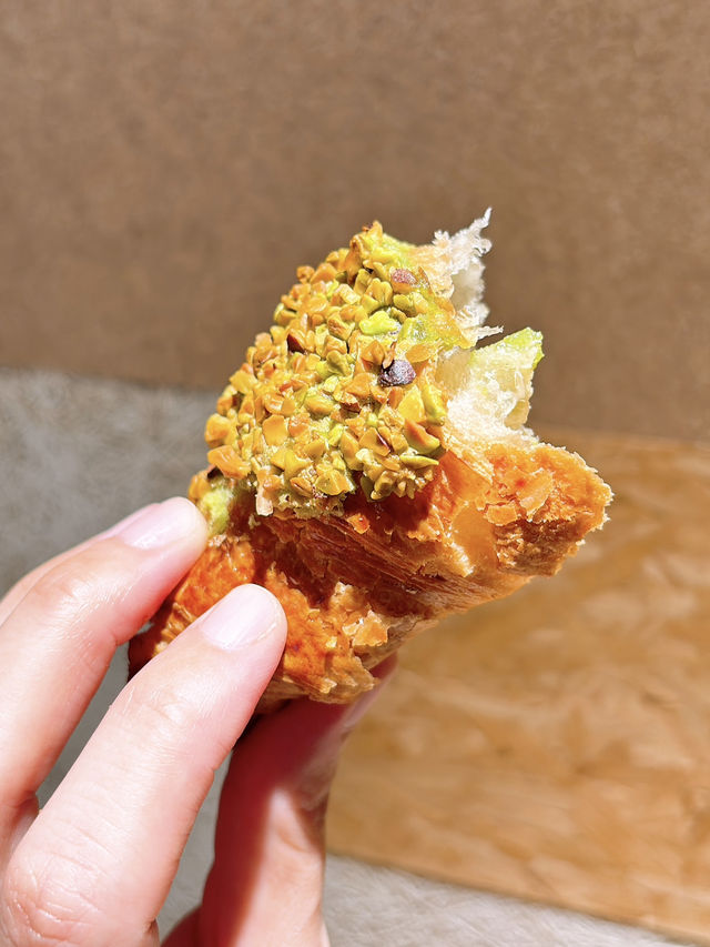🎏發現‼️Muji銅鑼灣皇室堡限定💚開心果杏仁牛角包