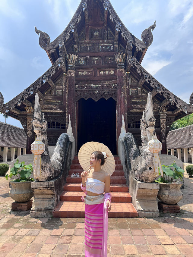 📷เช่าชุดไทยถ่ายรูปงบหลักร้อย วัดต้นเกว๋น 🌸