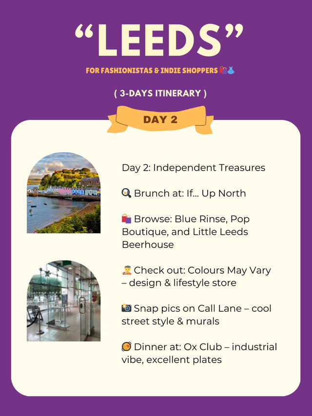 Leeds 3-days itinerary 