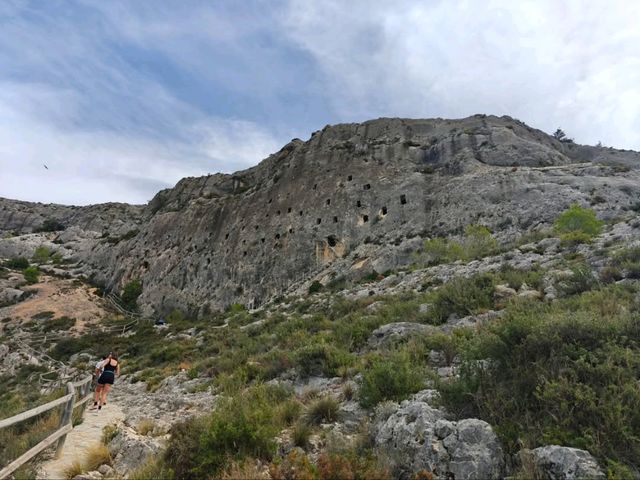 Cave Hopping on a Cliff? Yep, That’s Covetes dels Moros