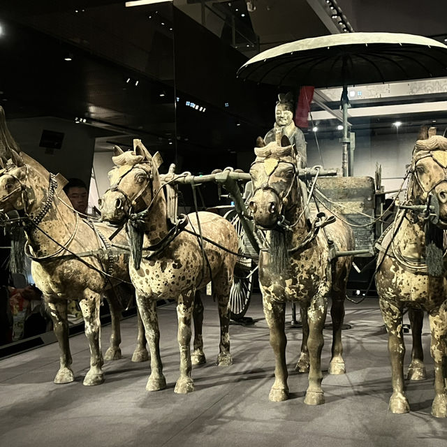 🐎 Bronze Chariots at Lishan — Qin Dynasty Craftsmanship at Its Finest